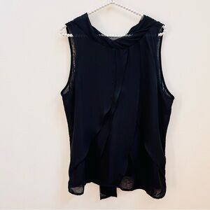 Nue Options Black Sleeveless Blouse NWT